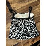 MiracleSuit  Women's Black White Animal Print Swimsuit Bikini Tankini Top Size 8 Photo 3