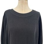 Apiece Apart Olimpio Sweatshirt Sweater Puff Sleeve Organic Cotton Black Size 2X Photo 2