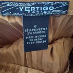 Vertigo Gold Shimmery Holiday Party Pleated Midi Skirt NWT Photo 5