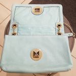 Kate Spade ๐๐ Baby Blue Quilted Leather Handbag Photo 3