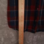 Garnet Hill Blue Red Plaid Gauze Organic Cotton Button Up Shirt Women's 4 Photo 5