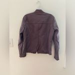 Baccini Leather Jacket for women.Size: PM Photo 2