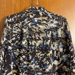 CAbi  Starry Night Ruffle Chiffon Printed Woman's Blouse Size Medium Photo 4