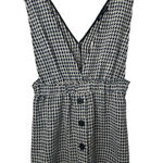 ZARA NWT Tweed Houndstooth Pinafore Short Dress Size L Photo 0