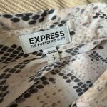 EXPRESS The Portofino Shirt Snake Skin Print Button Down Size Small Photo 8