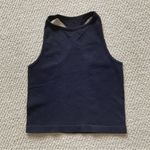 Free People Intimately High Neck Ribbed Athletic Cropped Tank Top Size M/L EUC Photo 0