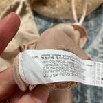 ZARA  Gold Sheer Long Sleeve Blouse Mockneck with Built in Tank Size‎ Medium Photo 3