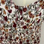 Knox Rose Dress Maxi Midi Floral Boho Peasant Prairie Faux Wrap Red Pink Wine Photo 7