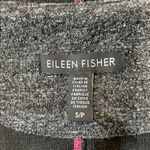 Eileen Fisher Womens Charcoal Jaquard Asymmetrical Zip Hooded Vest Size S Sporty Photo 8