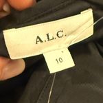 ALC Frank A.L.C. Women's Black One Shoulder Pleated Apollo Crop Top Size 10 NEW Photo 2