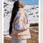 Free People New Shine On Retro Puffer Coat Jacket Size Photo 5