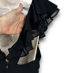 Lulus  Little Black Ruffle Mini Dress Flutter Sleeves Vneckline Sleeveless XS Photo 7