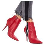 Steve Madden Red leather Stiletto Ankle Boots Photo 0