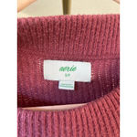 Aerie  Oversized Ribbed Pullover Sweater Knit Plum Buttery Soft Cozy Lounge Boho Photo 4