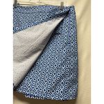 Rip Skirt Hawaii Women L Wrap Blue White Geometric Mini‎ Cover Up Vacation Beach Size L Photo 2