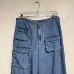 AFRM Blue Maxwell The High Rise Cargo Pants Sz 28 Photo 2