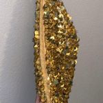 Nicole Lee Collection Gold Sequined Hobo Bag Y2K Double Strap Beaded Photo 3