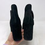 Steve Madden [] Rookie Black Suede Cut-Out Side Split Shaft Ankle Boots Size 10 Photo 3