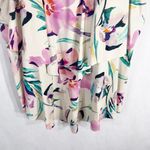 Liz Claiborne Liz Claiborne Plus Size 22W Swim Top Floral White Ruffle Built in Bra 1285 Photo 3