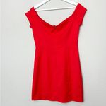 NBD Cold Shoulder Red Mini Dress Photo 4