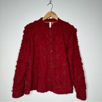 Pilcro  Anthropologie The Whitney Trapeze Buttondown in Raspberry Size Small Photo 2