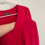 Market & Spruce  STITCH FIX Plus Size Cleve Flutter Sleeve Blouse Raspberry Pink Photo 4