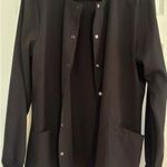 Skechers Women's black Snap-Front Scrub Jacket Photo 1