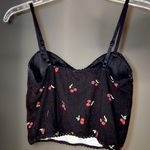 Forever 21 Cherry Print Crop Tank Top Photo 1