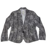 kim rogers  Black & White Animal Print Blazer(Size 12) Photo 1