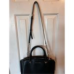 Michael Kors  Ellis Satchel Leather Black Crossbody Belt Photo 2