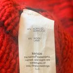 Kensie  Sweater Large Red Black Cowl Neck Knit 
Casual Winter Warm Long Sleeves Photo 5