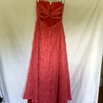 Hailey Logan by Adrianna Papell coral floral ballgown dress prom junior's size 9 Photo 5