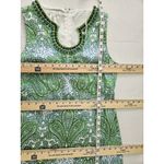 London Times Sheath Dress Paisley Beaded Horseshoe neck sleeveless Cotton sz 8 Photo 6
