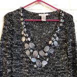 Vertigo Paris  knit sweater with large stone buttons‎ womens M Photo 3