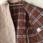 Burberry NWOT $1439 Quilted Country Jacket Cropped Long-Sleeve Zip Snap Neutral Photo 5