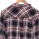 Rails  Womens Plaid Long Sleeve Button Up Mini Shirt Dress Red‎ Size Small Photo 3