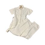Soludos  Rialto Organic‎ Jumpsuit Romper New With Tags White Embroidered Size Sm Photo 4