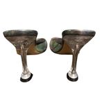 Nine West Zooza 3 Heeled Sandal Iridescent Heels Clear Heel Vintage Size 9.5M Photo 6