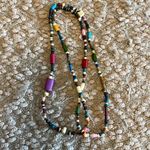 Bead Necklace.‎ Colorful and Fun. 22” long Blue Photo 1