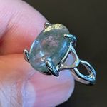 Greenish opal S925 silver ring size 5.25 Photo 6