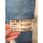 Paige Cindy Crop High Rise Straight Blue Jeans Womens Size 34 Raw Hem Photo 9