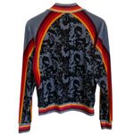 Lucky in Love Colorful Print Striped Tennis Jacket Women’s Size Med (8 Photo 3