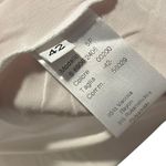 Maria Grazia Severi Size 42 White Beige Blouse Sleeveless Crystals Flowers Italy Tan Size M Photo 4