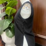 Lilly and Taylor Classic Black Sleeveless Tank Top side zipper clean girl Size 4 Photo 5