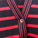 J.Crew Blue & Pink Metallic Striped Cardigan Photo 5