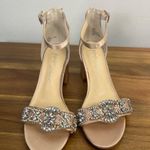 Betsey Johnson  Women's Sb-Mel Heeled Sandal tan silver size 5.5 Photo 1