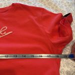 Nike Red Short Sleeve Tee with Iconic Logo Embroidered Size Medium M RARE Photo 6