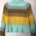Urban Outfitters  BDG colorblock strip mock neck pullover sweater XS S Photo 3