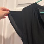 Gap  Womens Black Button‎ Down Drawstring Waist Short Sleeve Romper Jumpsuit L Photo 7