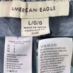 American Eagle Womens Skirt Blue White Floral Pull On Lined Pleated Size Large Photo 7